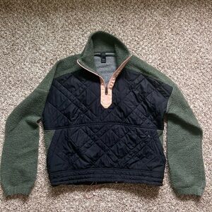 prAna Women's Glen Ivy Olive and Black Pullover Size Small